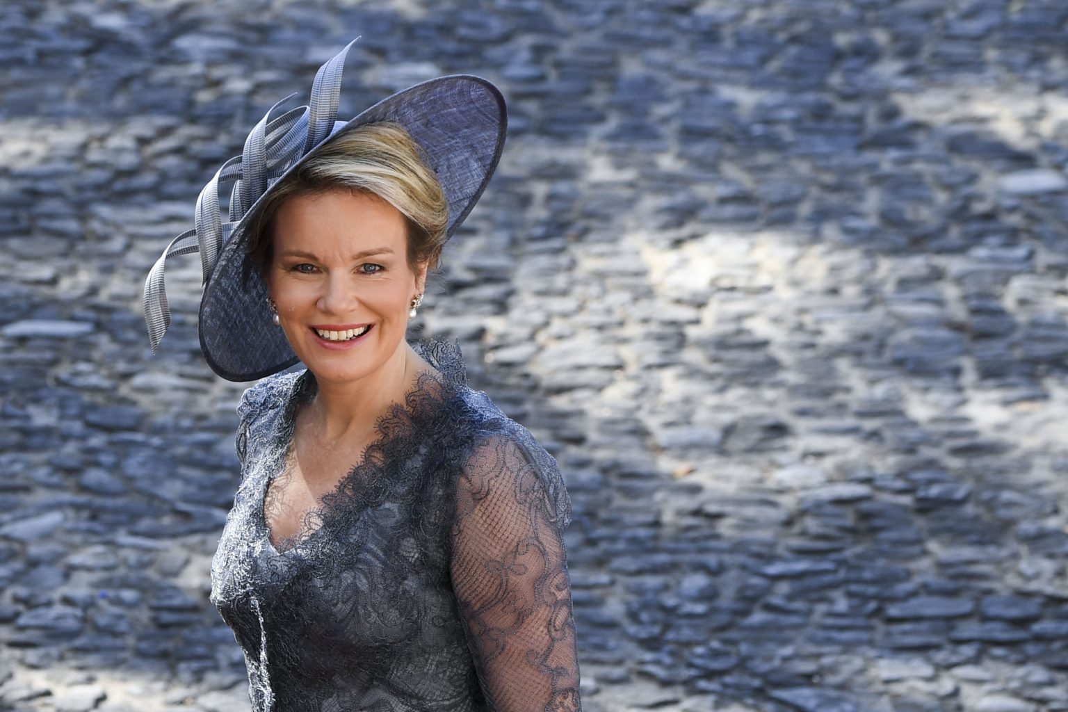 Lisbon, 22/10/2018
State Visit to the Portuguese Republic of Their Majesties the King and the Queen of the Belgians . welcomed by the President at Palácio de Belém
Pix : Queen Mathilde 
Credit : Frederic Sierakowski / Isopix