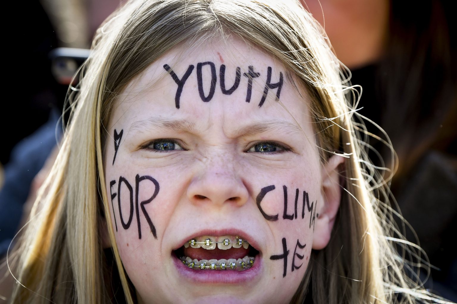 Brussels , 11/04/2019
13 th march for the climate, organized by Youth For Climate . Students are skipping school to protest against the lack of measure taken by the Belgian government .
Pix : 
Credit : Frederic Sierakowski / Isopix