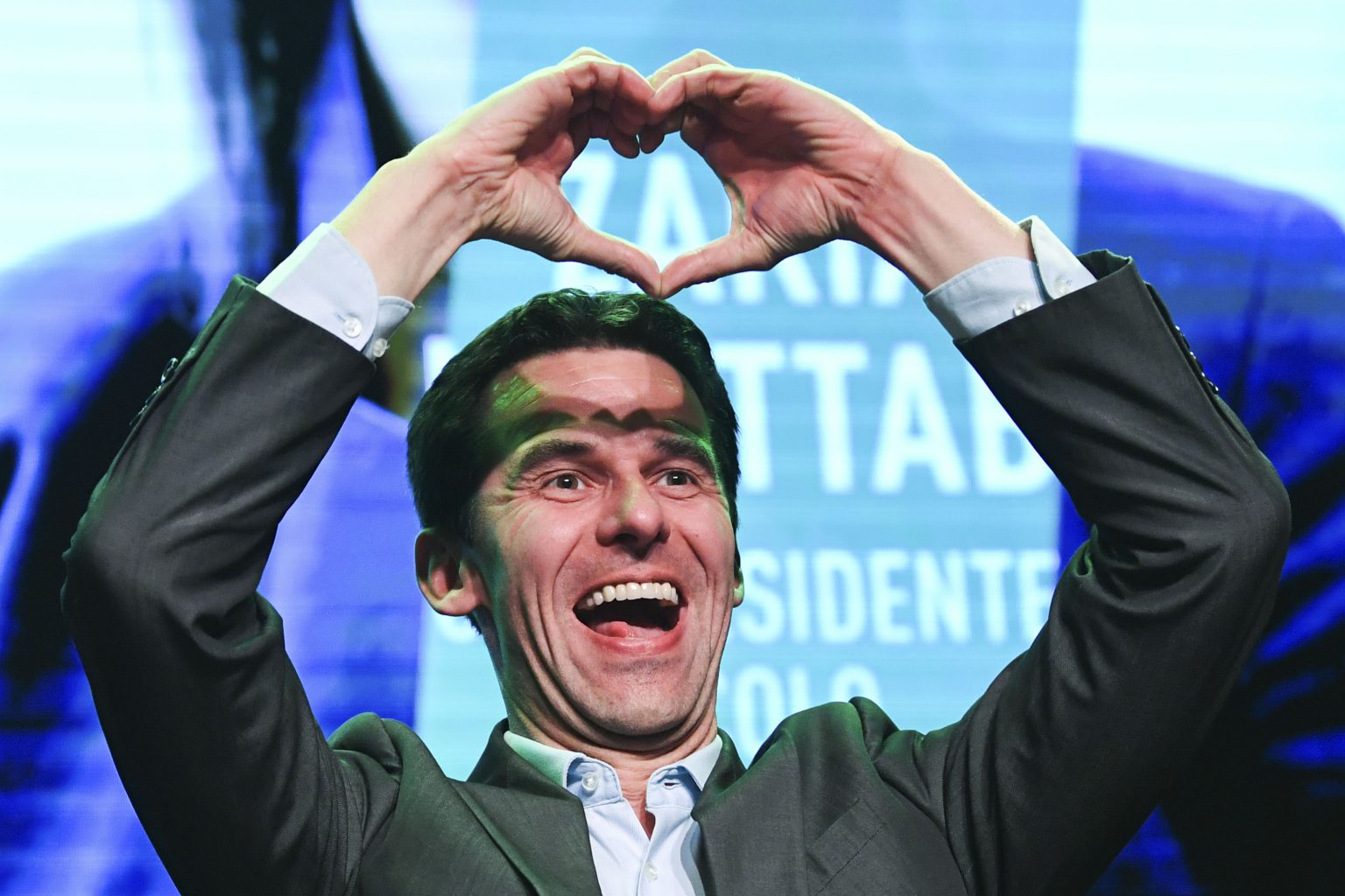 Brussels , 26/05/2019
headquarters of the post-election meeting of ecolo - groen party . celebration during the post-election meeting of Ecolo and Groen, the frenchspeaking and the Flemish ecologist parties
Pix :  Jean Marc Nollet 
Credit : Frederic Sierakowski / Isopix