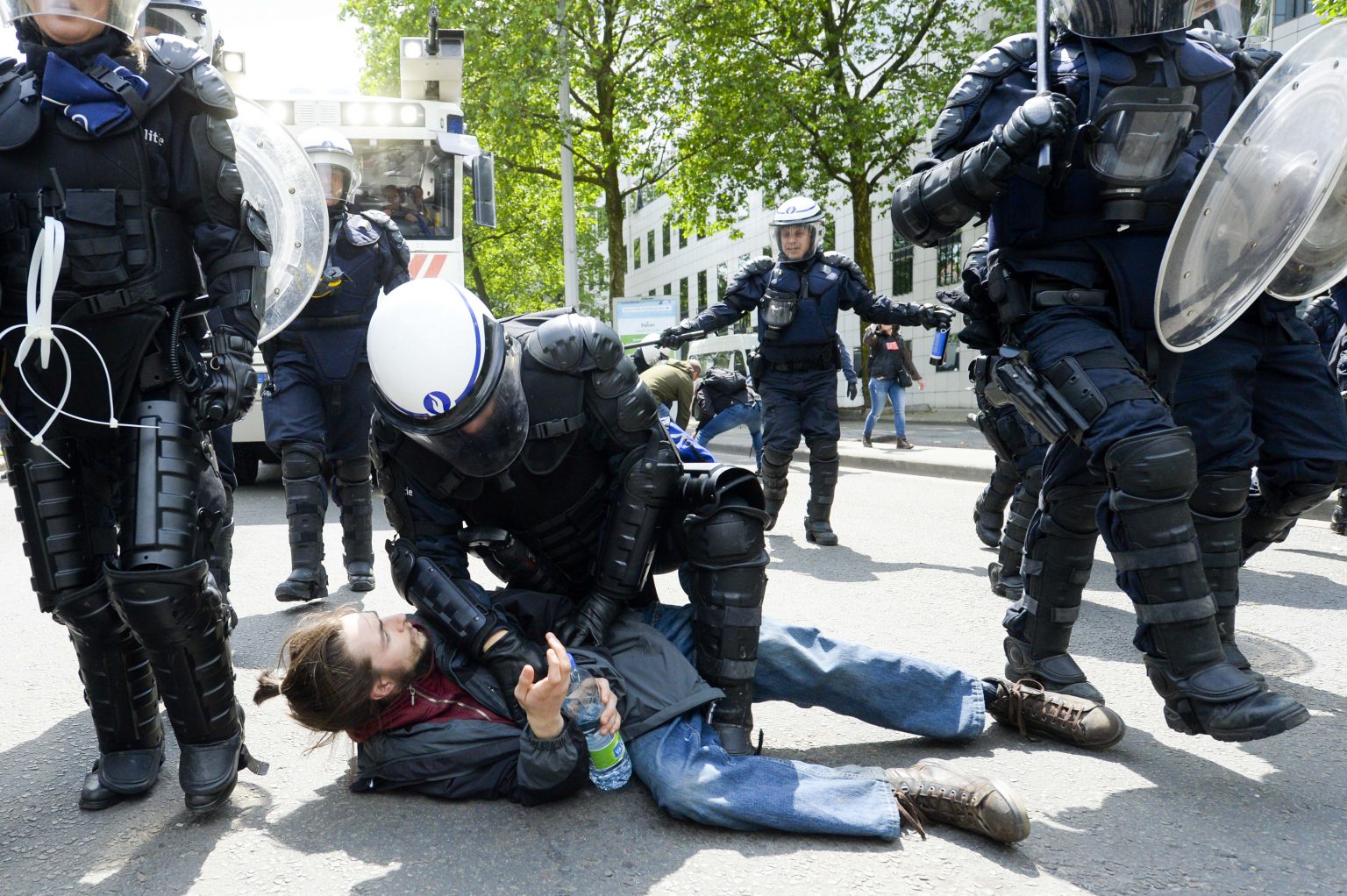 Brussels 24 May 2016
National Demonstration of the belgian trade unions against the recent political decisions of the federal government
Credit Frederic Sierakowski / Isopix