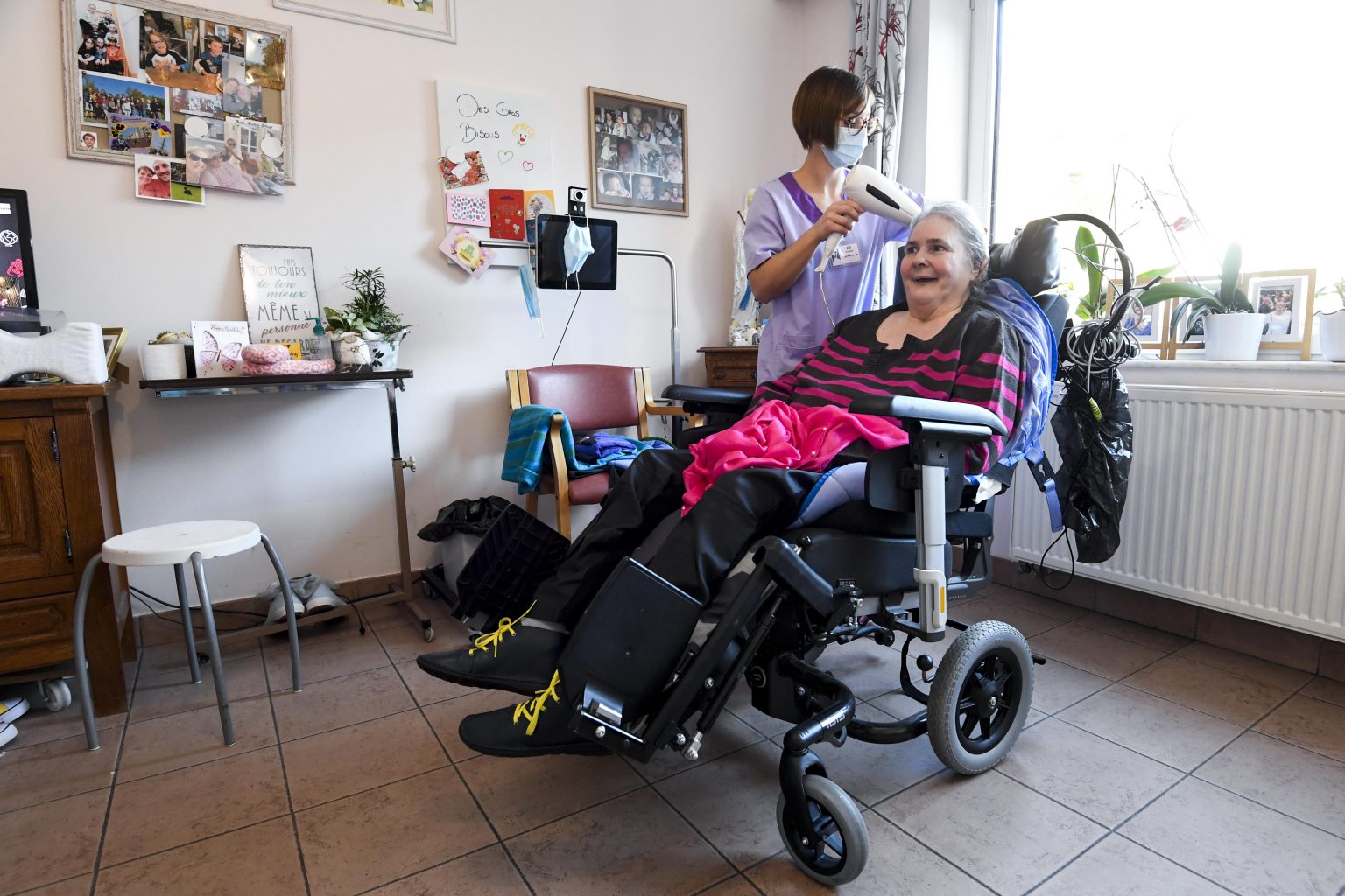 Namur , 06/11/2020
Illustration of the residential care center / retirement home Foyer Sainte-Anne .
Pix :
Credit : Frederic Sierakowski / Isopix