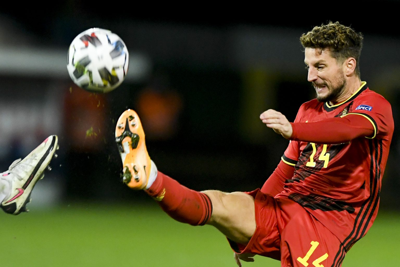 Leuven 18/11/2020
Foot : Nations League - Belgium vs Denmark  / soccer
Pix :  Dries Mertens
Credit : Frederic Sierakowski / Isopix