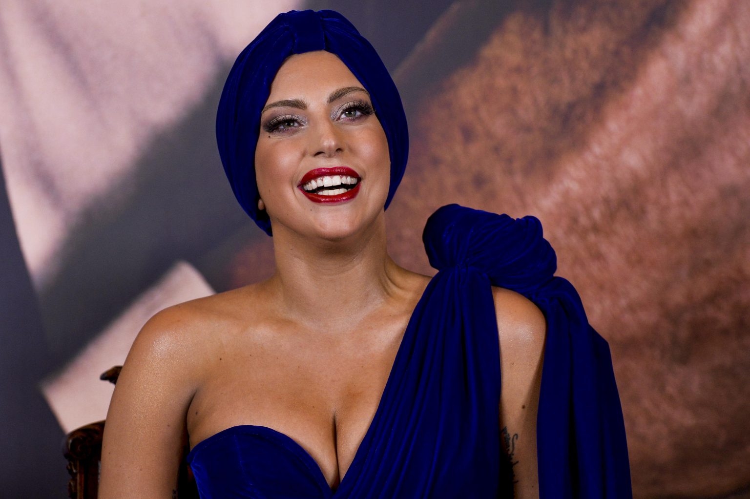 Brussels, 22/09/2014
Lady Gaga and Tony Bennett has given a pressconference on the occasion of the shooting of their new videoclip in Brussels.
Pix : Lady Gaga 
Credit photo : Frederic Sierakowski / ISOPIX *** local caption *** 21973421