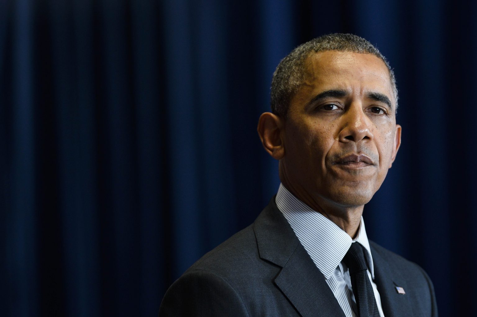 Brussels 5 June 2014 
Final press conference at the G7 Summit in Brussels Pix...  Barack Obama
Credit : Sierakowski Frederic / Isopix