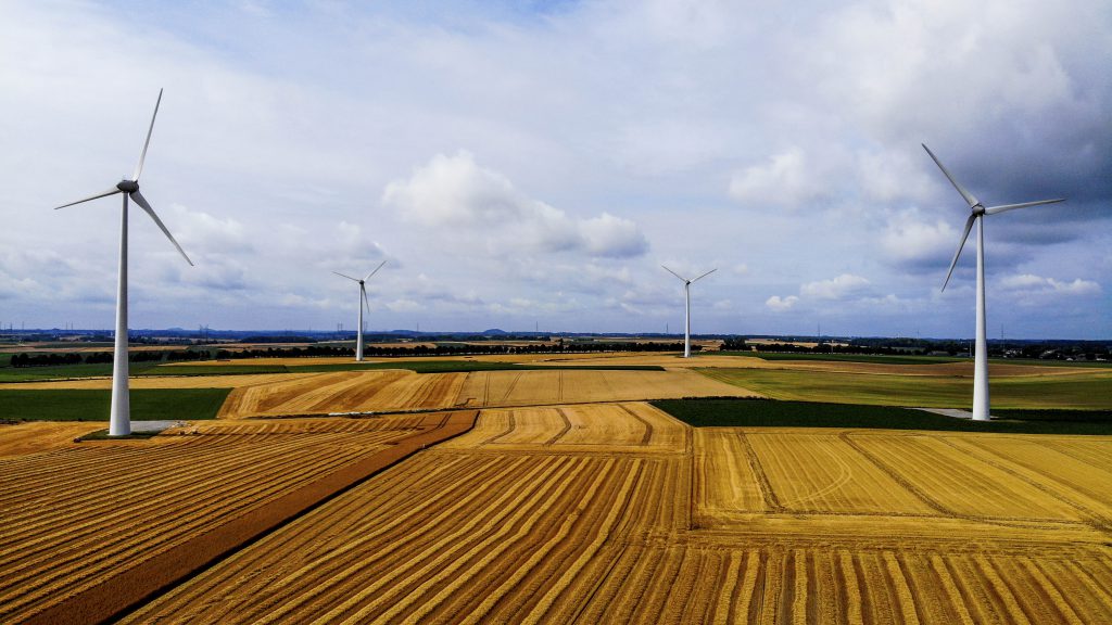 Nivelles , 06/08/2019
The illustration shows wind turbines in a field
Pix : 
Credit : Frederic Sierakowski / Isopix